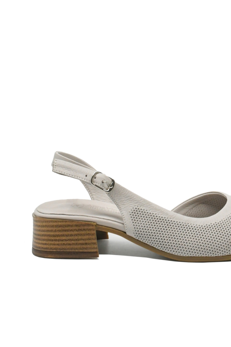 Imagine Pantofi decupați damă grey din piele naturală, cu aspect plasă GOR5511