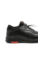 Imagine Pantofi casual-sport negri din piele naturală, cu margine elastică OTR95159