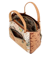 Imagine Poșetă de umăr Anekke bej, cu model Fluturi colecția Amazonia 36721-162