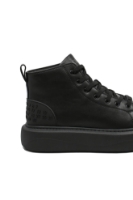 Imagine Ghete bărbați cu platformă, negre, din piele naturală OTR250001N