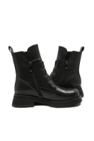 Imagine Ghete damă  înalte negre, din piele naturală FLGZ031-07N