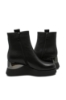 Imagine Botine damă wedge, negre din piele naturală FLGH379-3301N