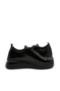 Imagine Pantofi slip-on cu talpa înaltă, negri din lac MIR9002NL