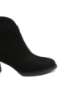 Imagine Botine cu strasuri, negre, din piele întoarsă OTR50012