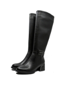 Imagine Cizme damă negre elegante din piele naturală OTR809