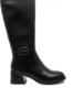 Imagine Cizme damă negre elegante din piele naturală OTR809