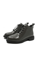 Imagine Ghete joase din lac gri închis cu șiret decorativ OTR550021