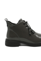 Imagine Ghete joase din lac gri închis cu șiret decorativ OTR550021