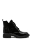 Imagine Ghete ankle din lac negre cu șiret decorativ OTR150067
