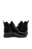 Imagine Ghete ankle din lac negre cu șiret decorativ OTR150067