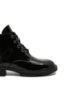 Imagine Ghete ankle din lac negre cu șiret decorativ OTR150067