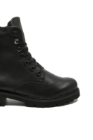 Imagine Ghete cu șiret și fermoare, negre, din piele naturală REMD8671-01N