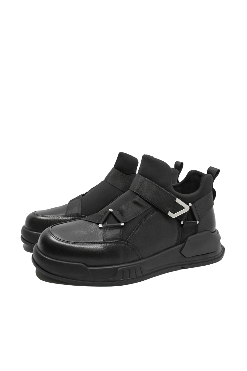 Imagine Ghete casual-sport negre din piele naturală OTR2136