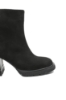 Imagine Botine damă negre, din piele întoarsă, cu talpa înaltă GOR4324NV