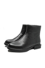Imagine Ghete damă ankle negre, din piele naturală FNX9193-11