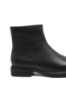 Imagine Ghete damă ankle negre, din piele naturală FNX9193-11
