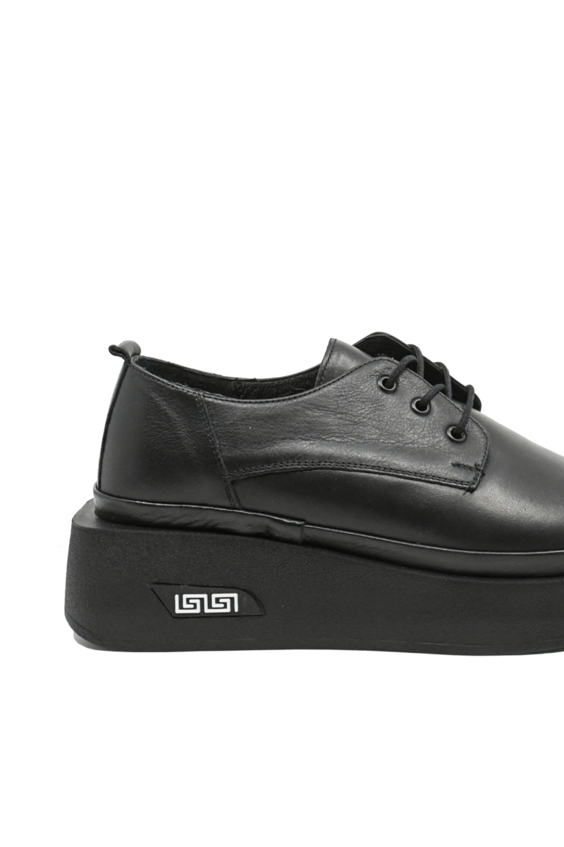Imagine Pantofi casual ortopedici, negri, din piele naturală MIR1474