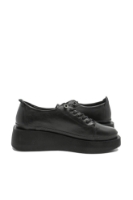 Imagine Pantofi confortabili talpa ortopedică, negri, din piele naturală MIR1470