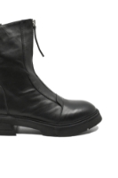 Imagine Ghete damă negre din piele naturală, cu fermoar decorativ MIR4298