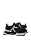 Imagine Sneakers damă ABCD, negru cu alb, din material textil și piele FLG3577-9