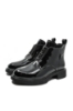 Imagine Botine joase negre din lac, cu model lanț OTR50007NL