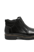 Imagine Ghete negre elegante pentru bărbați din piele naturală RIK33151-00