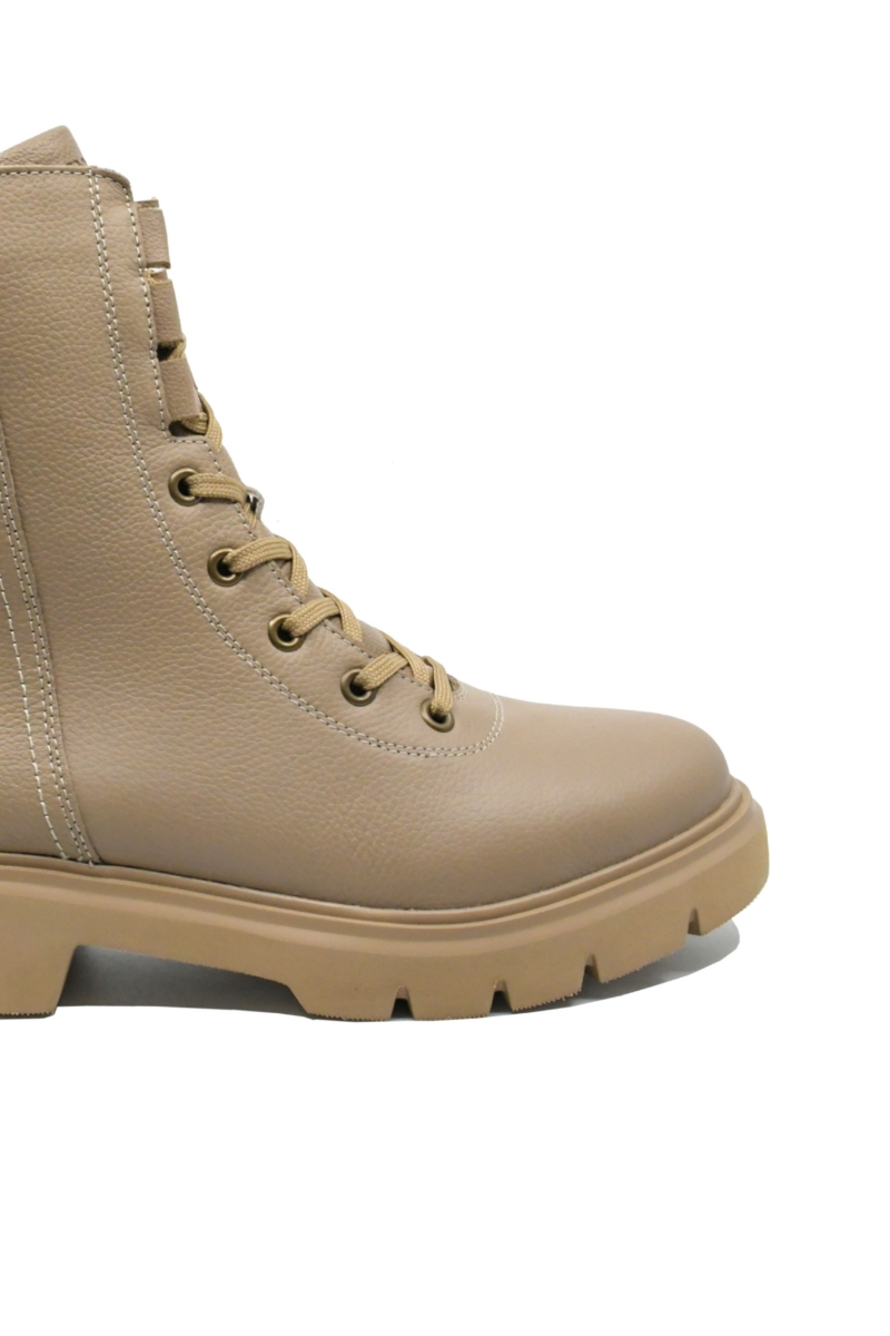 Imagine Ghete cu șiret lung, light brown, din piele naturală REMD1W76-20