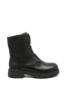 Imagine Ghete damă cu model elastic împletit, negre, din piele naturală RIKZ9179-00