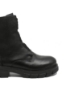 Imagine Ghete damă cu model elastic împletit, negre, din piele naturală RIKZ9179-00