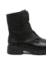 Imagine Ghete damă cu model elastic împletit, negre, din piele naturală RIKZ9179-00