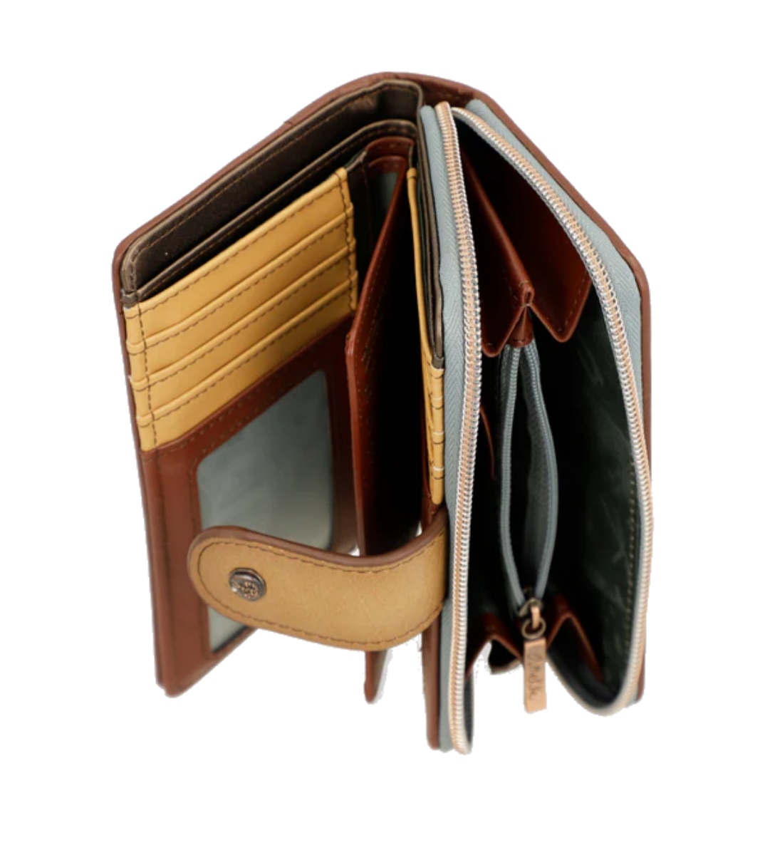 Imagine Portofel mediu cu protecție RFID, maro, colecția Core 39809-909