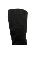 Imagine Cizme înalte damă elegante, negre, din piele întoarsă OTR30008NV
