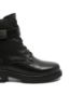 Imagine Ghete damă stil army, negre, din piele naturală FNX9050-1
