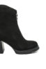 Imagine Botine damă cu toc masiv, negre din piele întoarsă FNX113N