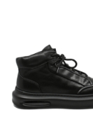 Imagine Ghete stil sport negre din piele naturală FLGMBH-5