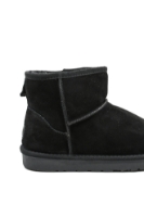 Imagine Ghete damă joase negre din piele întoarsă INT1201N