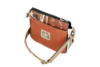 Imagine Poșetuță tip crossbody cu 3 compartimente, crem cu detalii cărămizii, colecția Alma, 40703-062