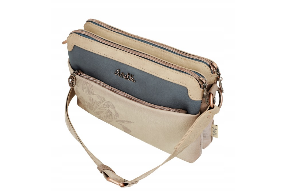 Imagine Poșetuță  tip crossbody cu două compartimente, roz deschis, colecția Memories, 40803-160
