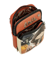 Imagine Mini poșetă pentru telefon, bej-cărămiziu, colecția Alma, 40703-907