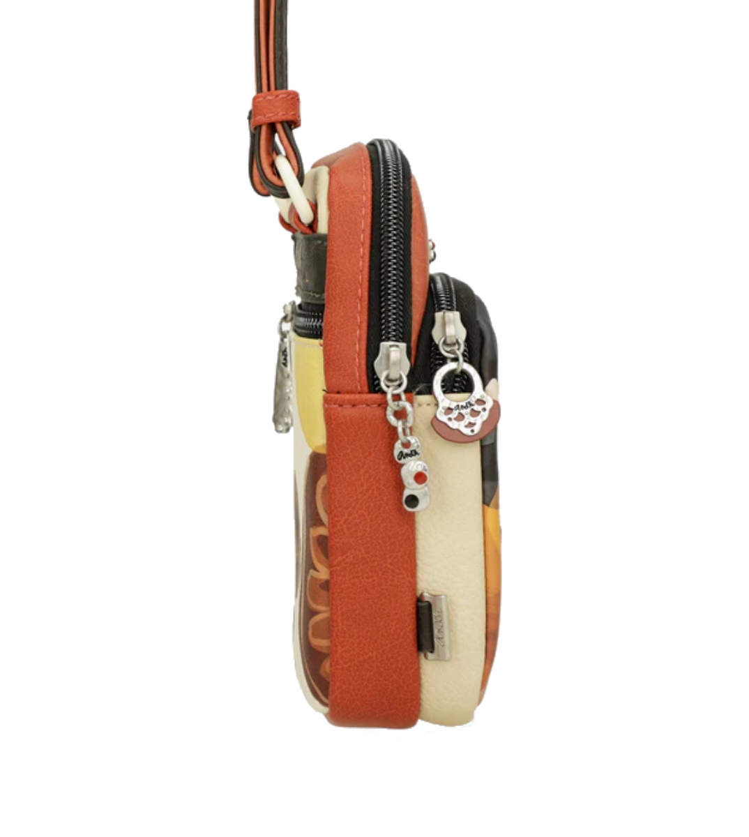 Imagine Mini poșetă pentru telefon, bej-cărămiziu, colecția Alma, 40703-907