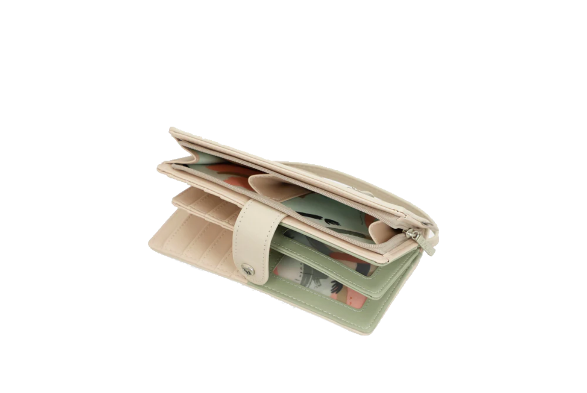 Imagine Portofel mare cu protecție RFID, bej colecția Alma, 40749-901