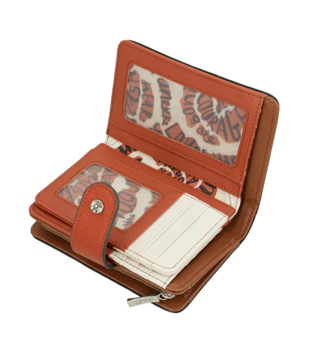 Imagine Portofel mediu cu protecție RFID, cărămiziu, colecția Alma, 40709-902