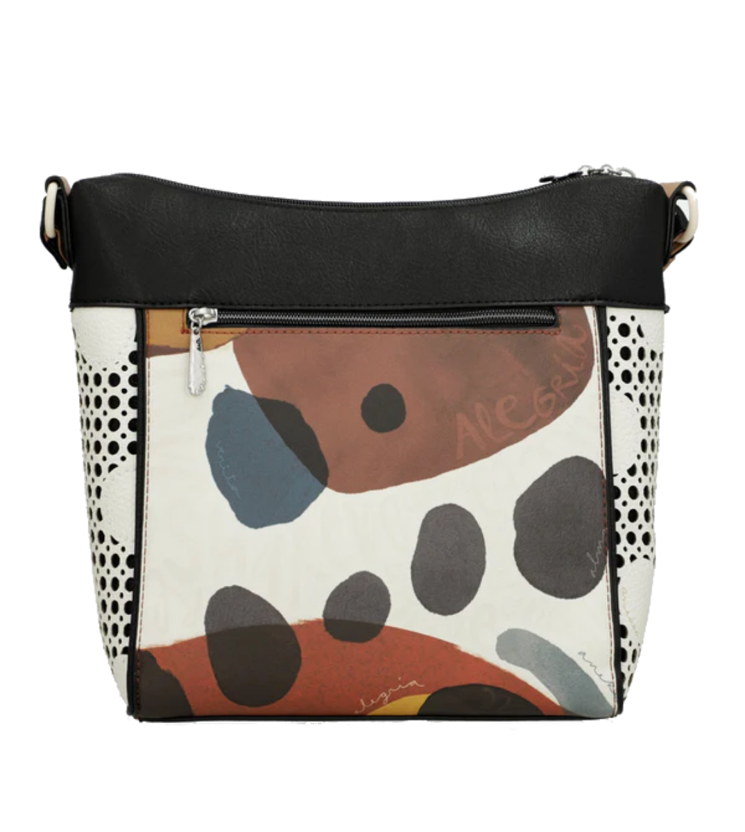 Imagine Geantă crossbody, bej cu detalii cărămizii, colecția Alma, 40703-007