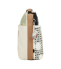 Imagine Geantă crossbody, albă cu buline perforate, colecția Alma, 40723-248