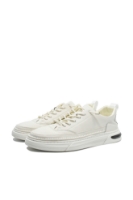 Imagine Pantofi sport albi din piele naturală, cu detaliu metalic FNX7662