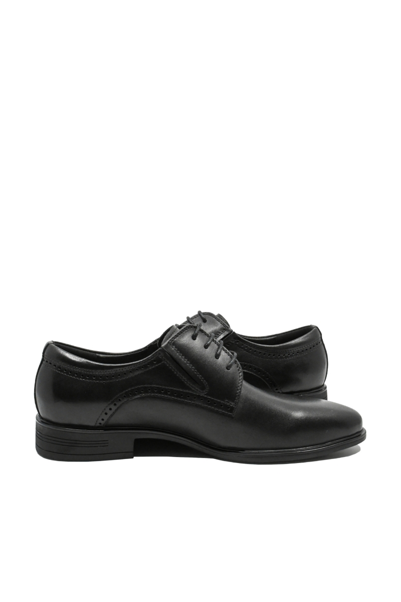 Imagine Pantofi eleganți negru clasic din piele naturală FNX550-027