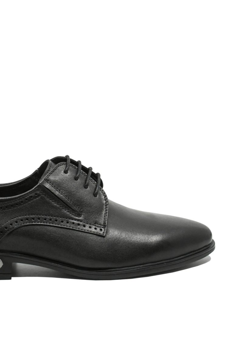 Imagine Pantofi eleganți negru clasic din piele naturală FNX550-027