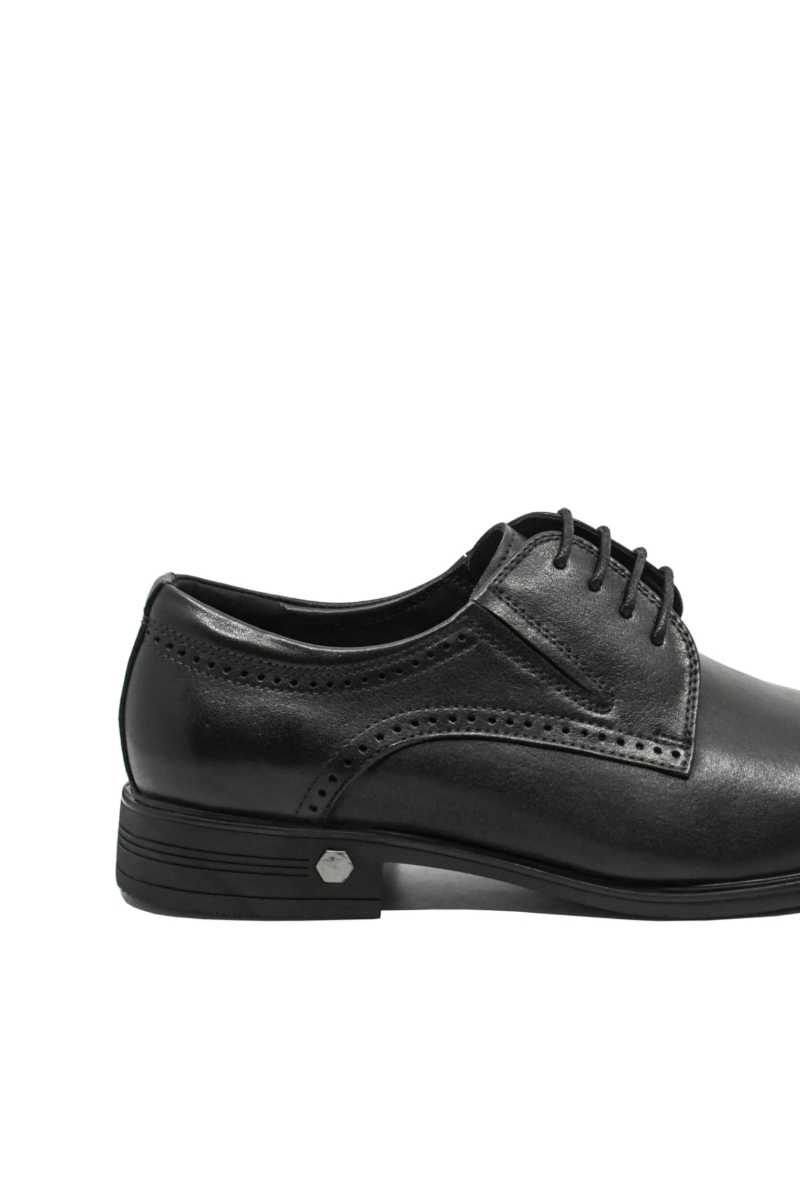 Imagine Pantofi eleganți negru clasic din piele naturală FNX550-027