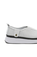 Imagine Pantofi anatomici Bio Flex, albi, din piele naturală cu perforații MIR31-106