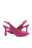 Imagine Pantofi eleganți, decupați la spate, fucsia, din piele naturală MIR824